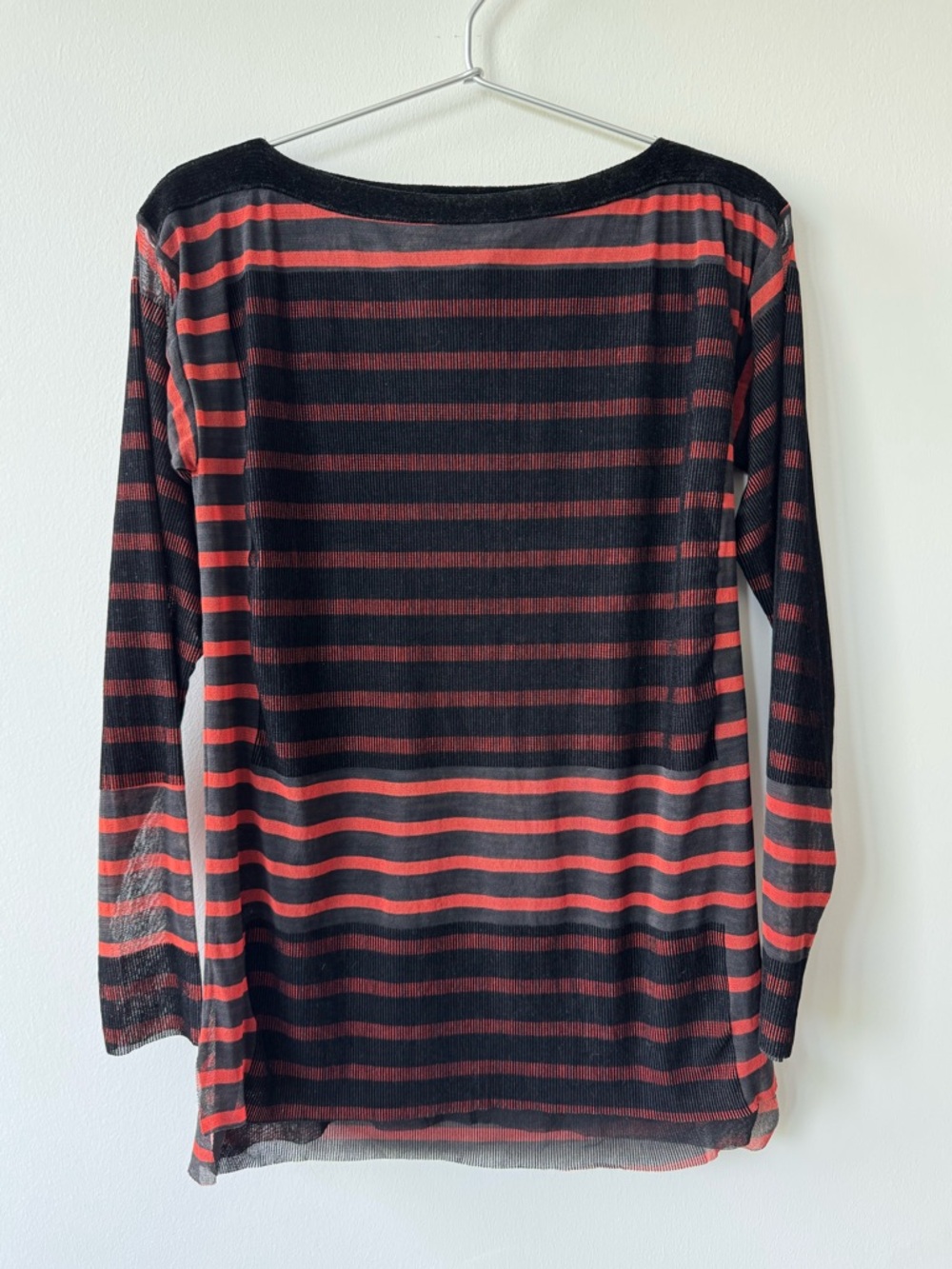 Jean Paul Gaultier Soleil Layered Mesh Striped Top - Vintage Y2K - Size Small